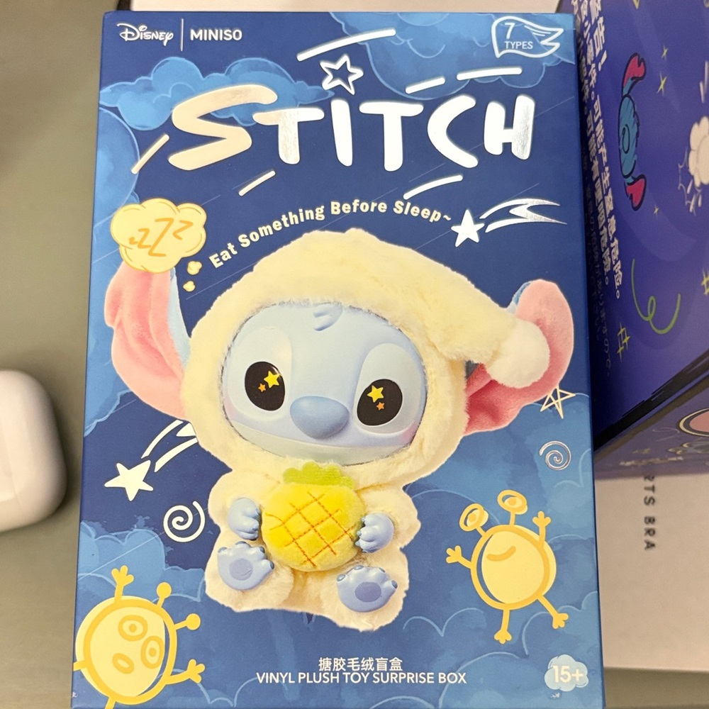 Disney Stitch Vinyl Plush Toy Surprise Box - Blue and Cream